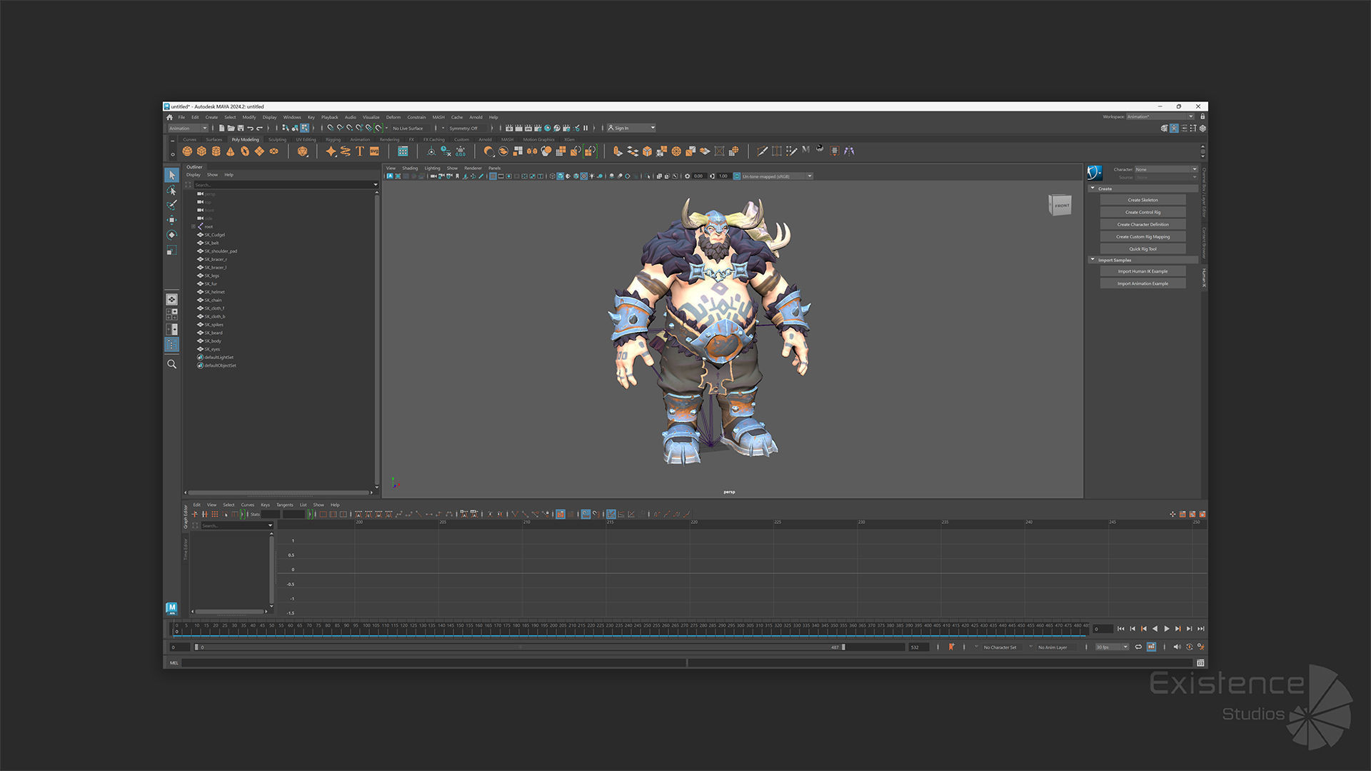 Stylized Warrior Pack 1 - Hero Fantasy Characters Medieval - 46 Low-poly 3D model_11