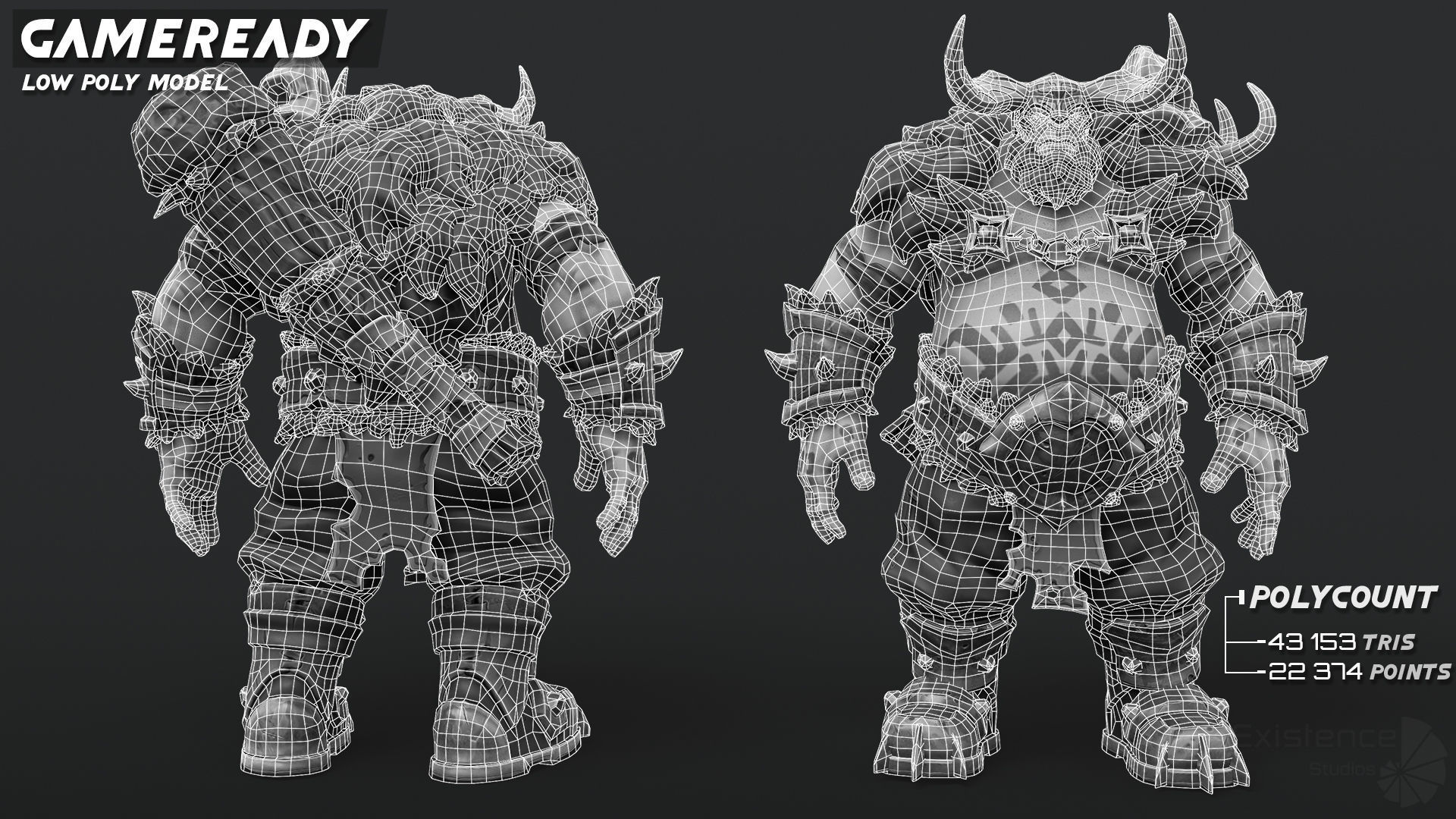 Stylized Warrior Pack 1 - Hero Fantasy Characters Medieval - 46 Low-poly 3D model_7