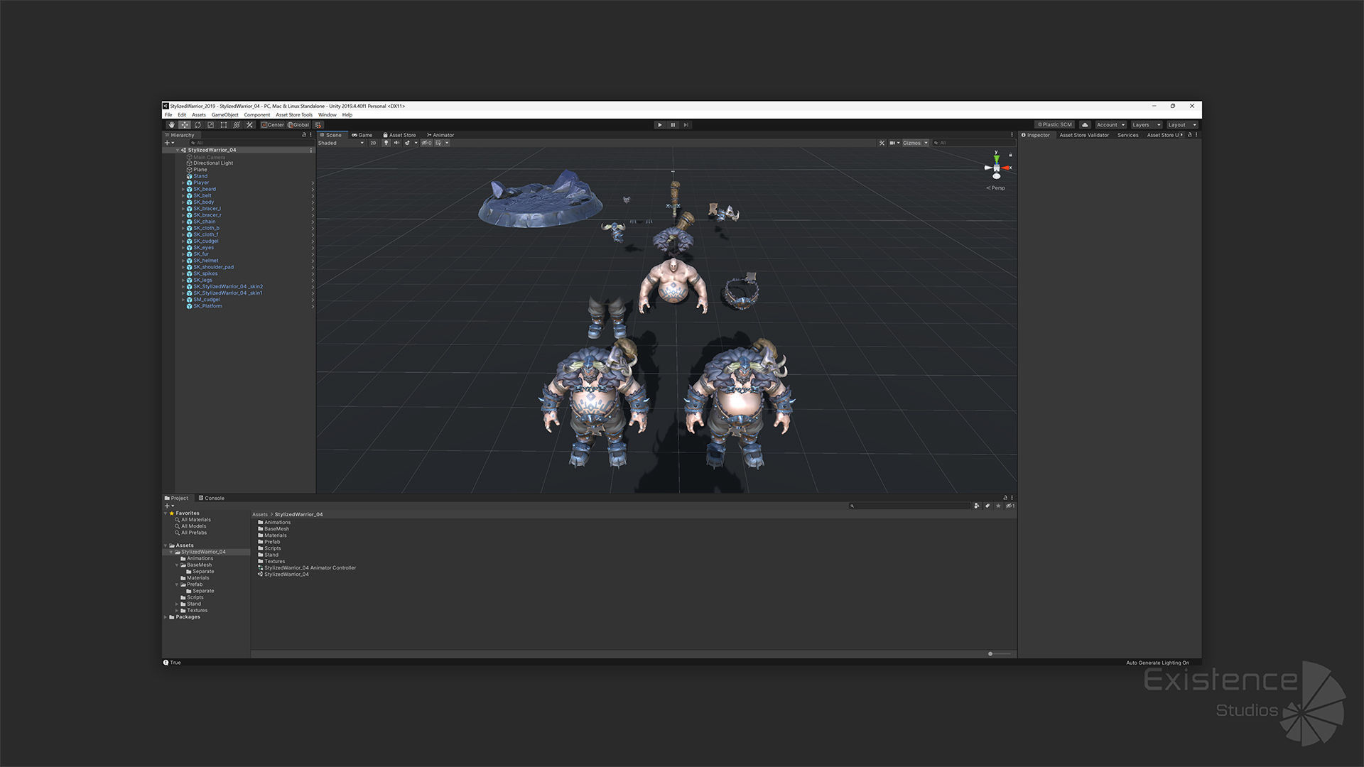 Stylized Warrior Pack 1 - Hero Fantasy Characters Medieval - 46 Low-poly 3D model_26