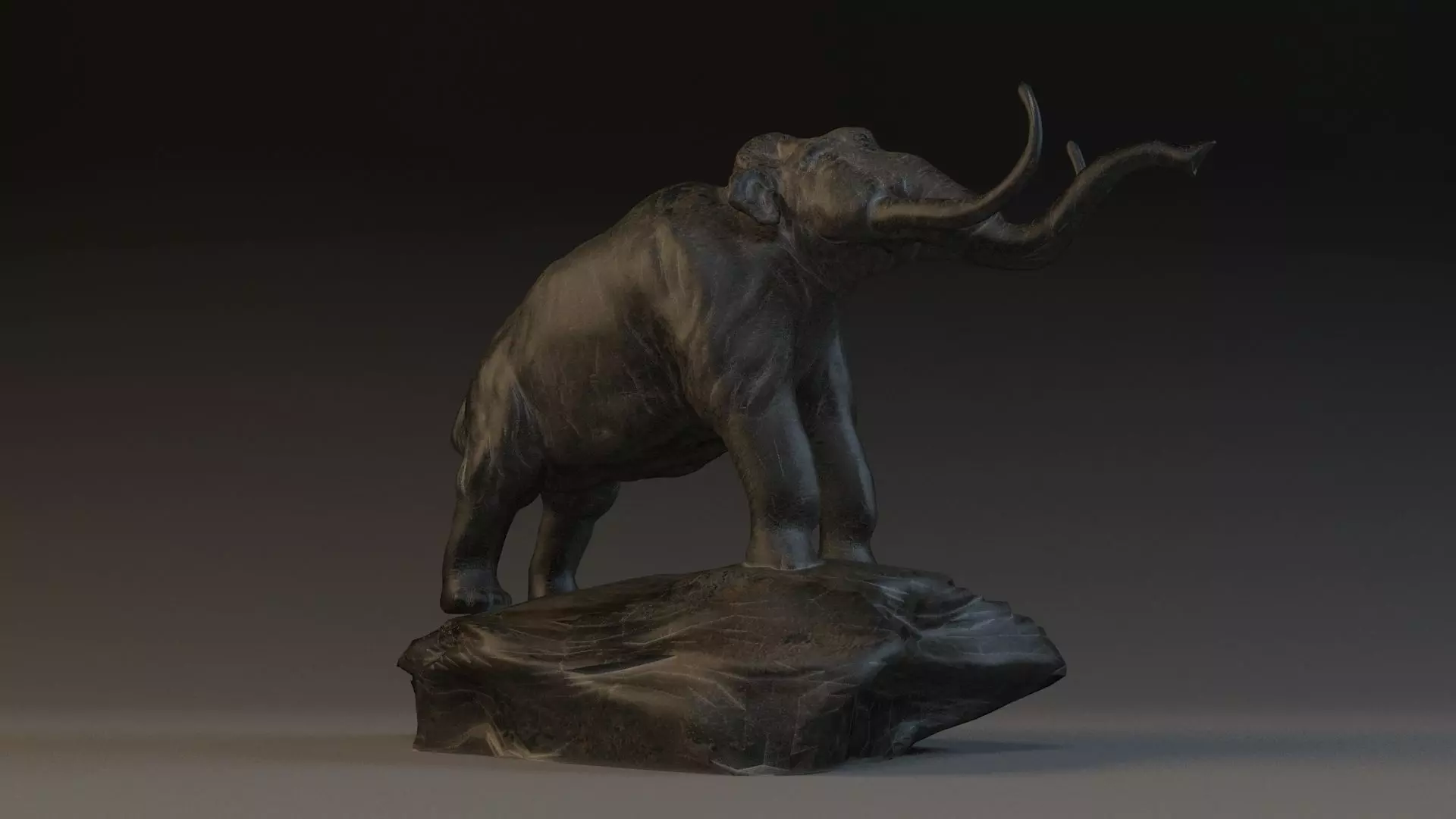 mammoth elephant sculpture animal extinct art sculptures north 3D model_0