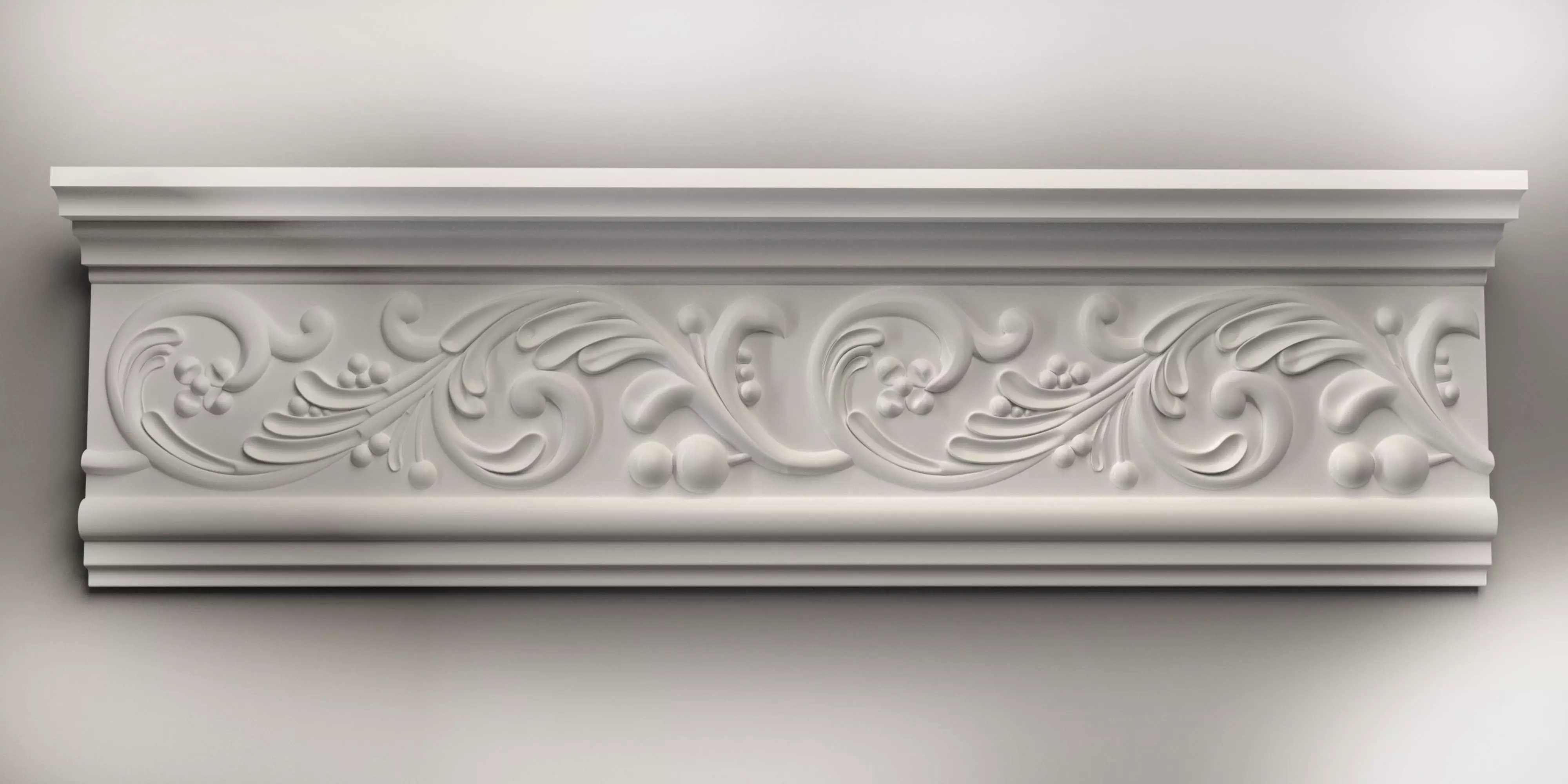 3d model stl wall baguette plinth decor for CNC router 3D print model