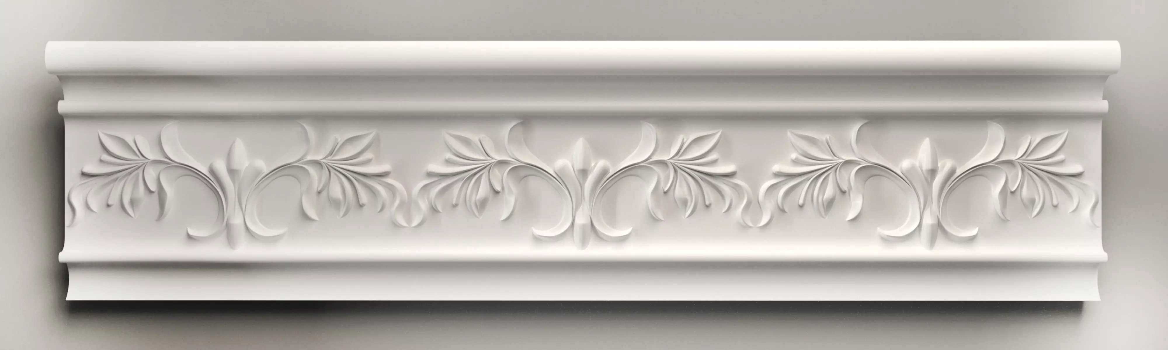 3d model stl wall molding plinth decor for CNC router 3D print model