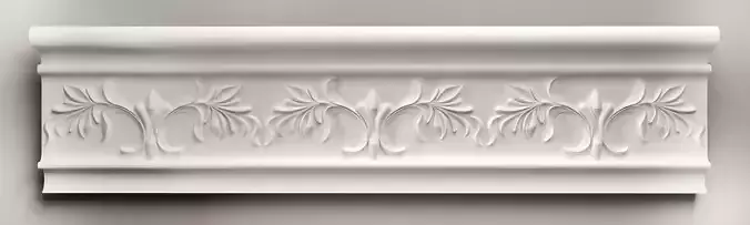 3d model stl wall molding plinth decor for CNC router