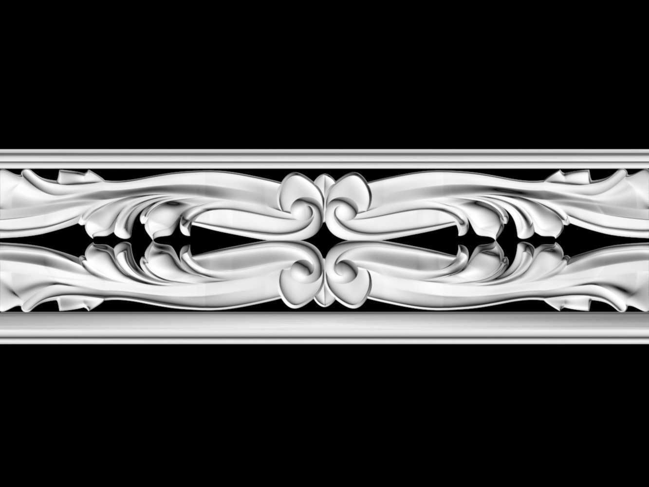 3d model stl wall molding plinth decor for CNC router Free 3D print model_1