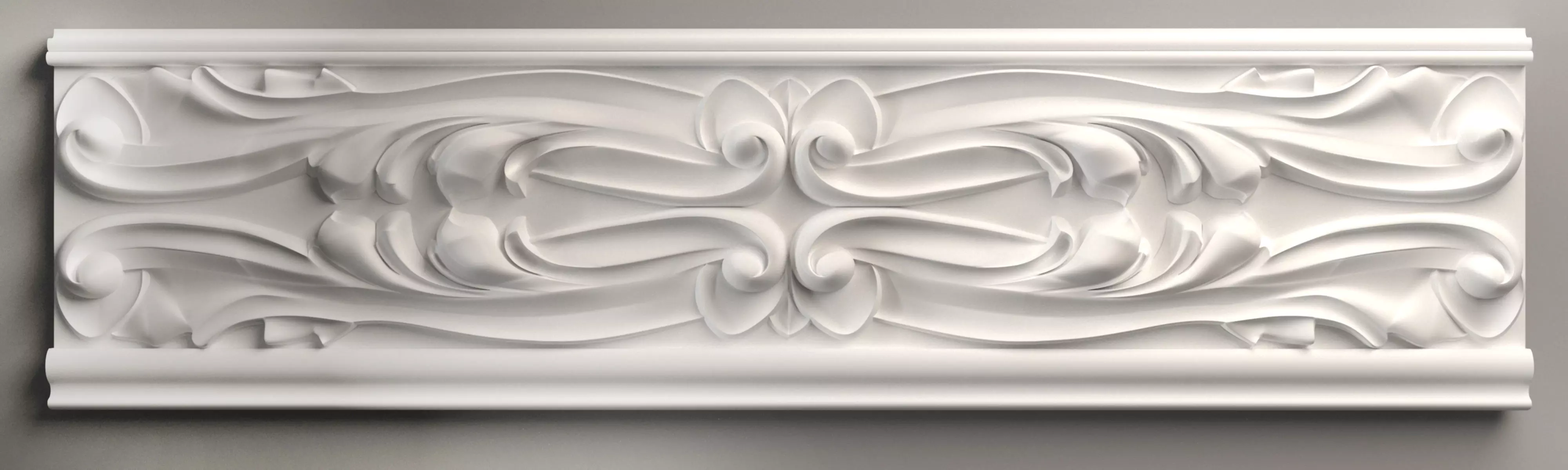 3d model stl wall molding plinth decor for CNC router Free 3D print model_0