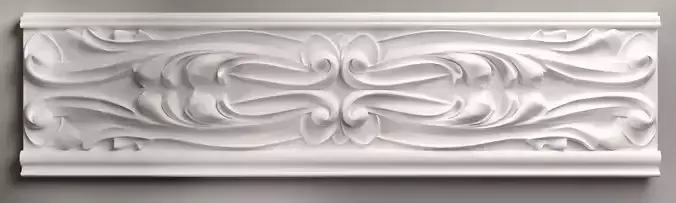 3d model stl wall molding plinth decor for CNC router