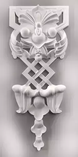 3d model stl wall molding plinth decor for CNC router