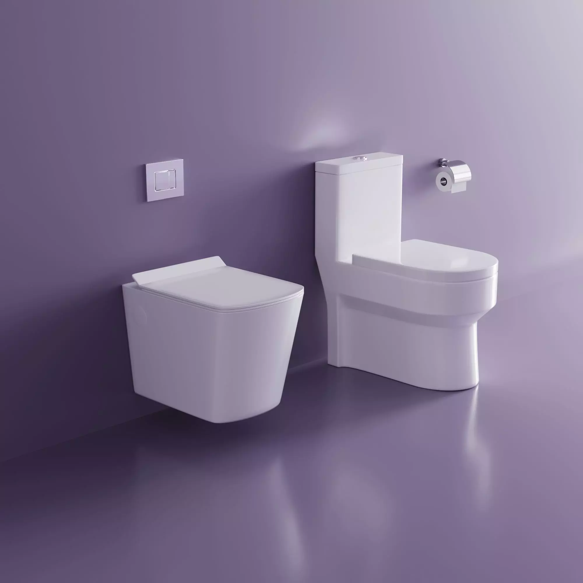 one piece toilet 3d model 3D model