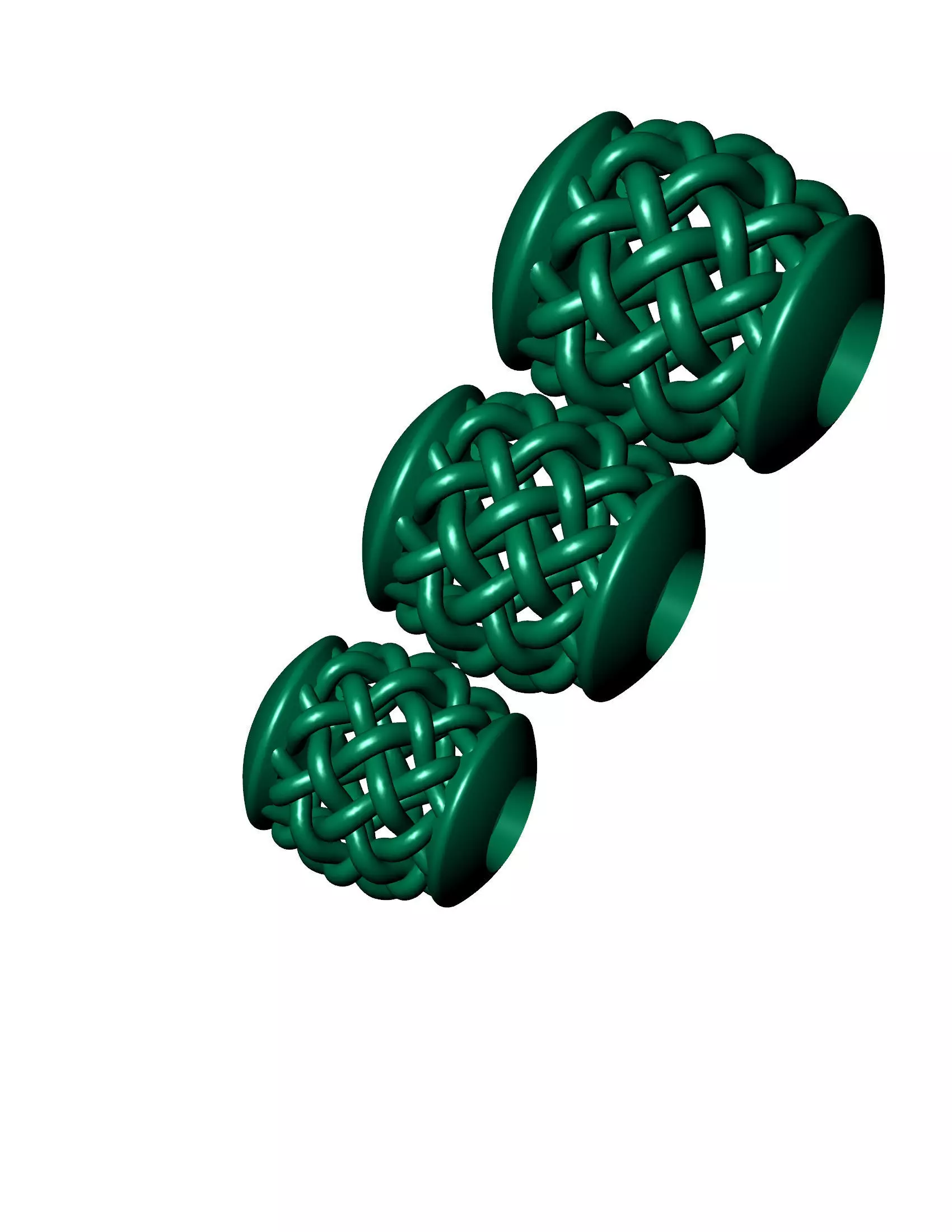 3 size Spherical beads 3D print model