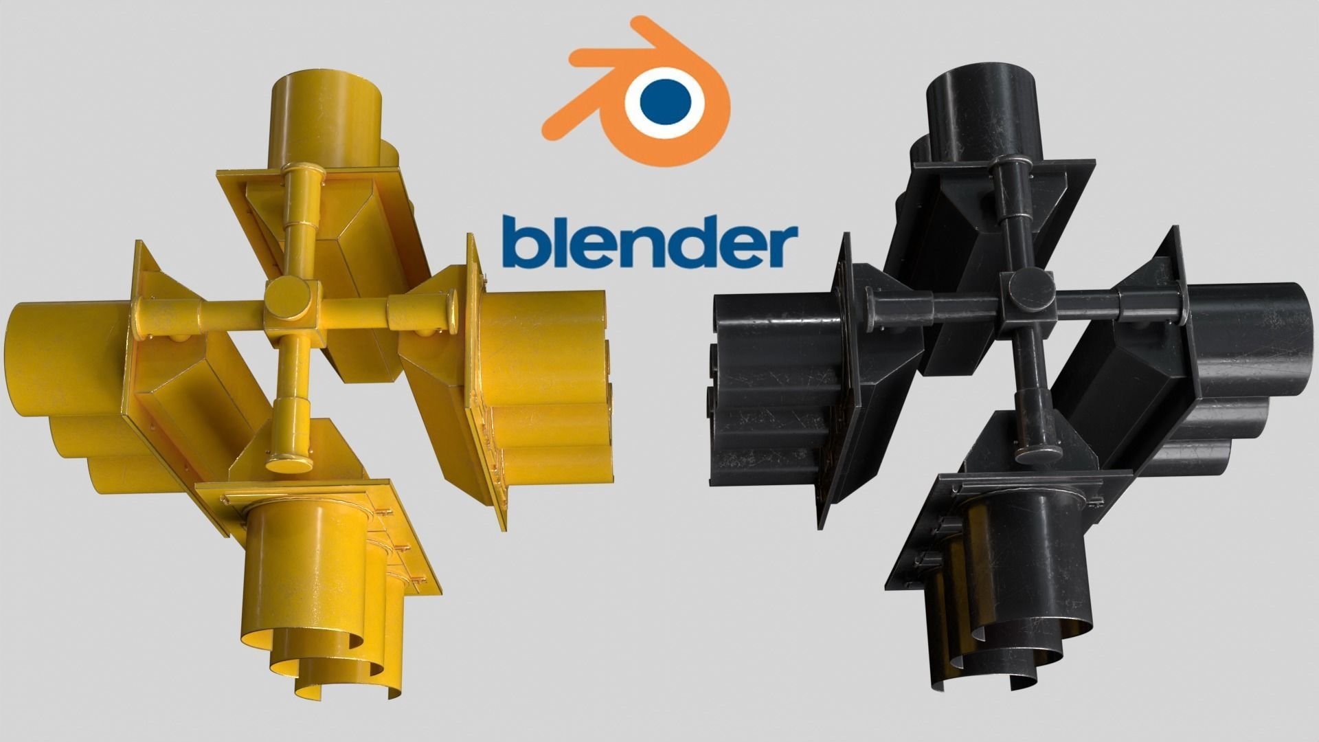 Traffic Light 1 Low-poly 3D model_10