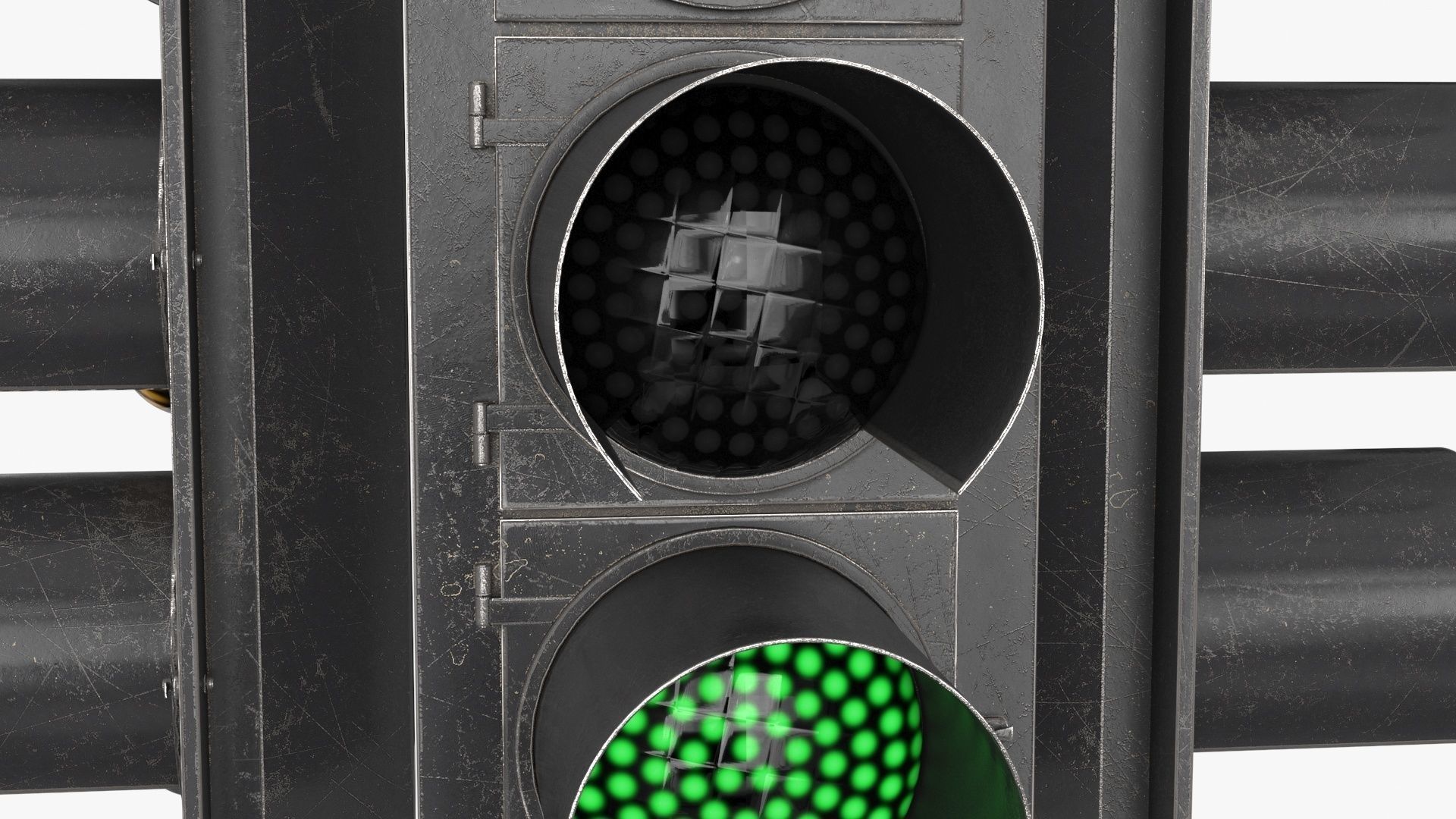 Traffic Light 1 Low-poly 3D model_7