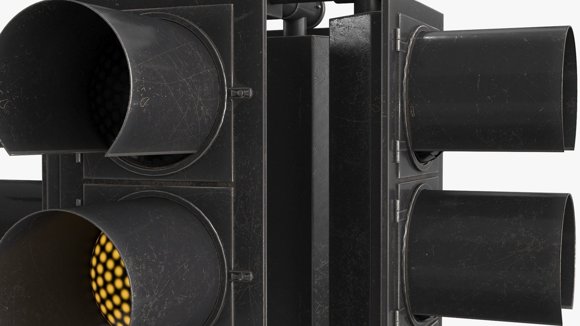 Traffic Light 1 Low-poly 3D model_6