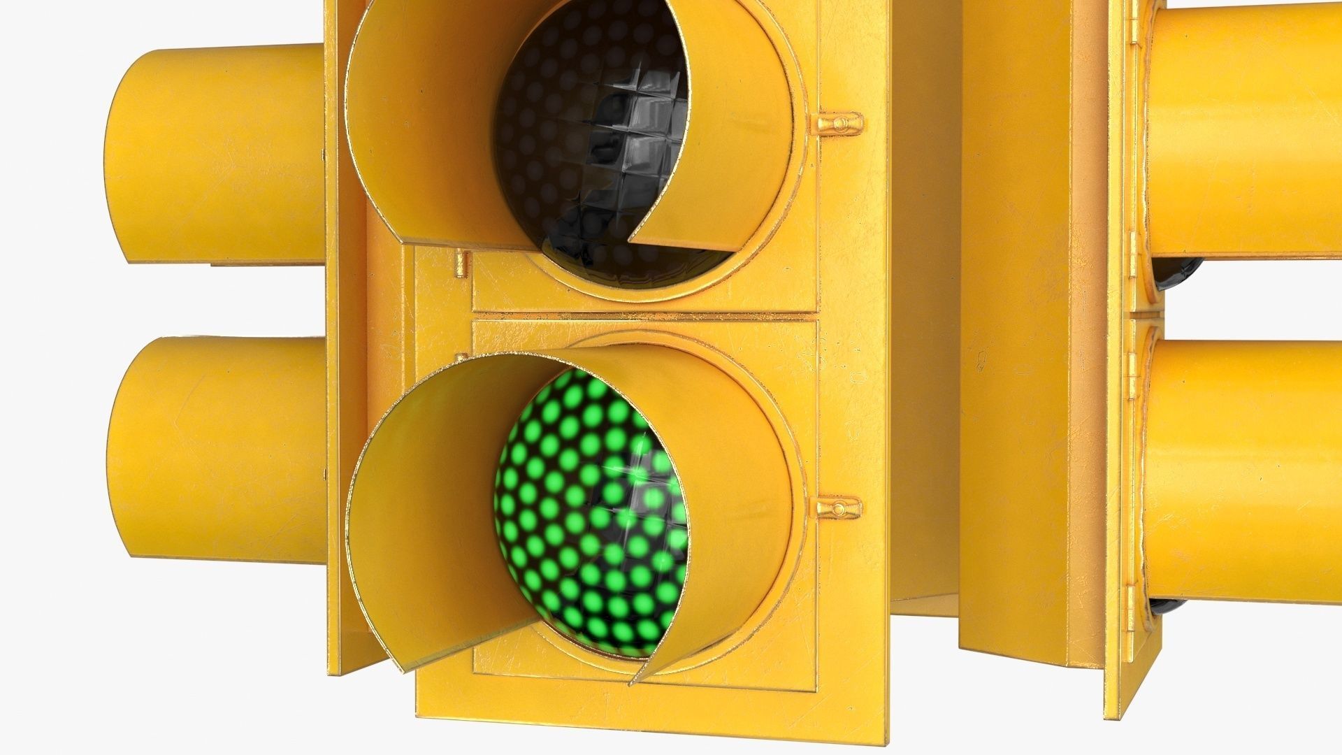 Traffic Light 1 Low-poly 3D model_4