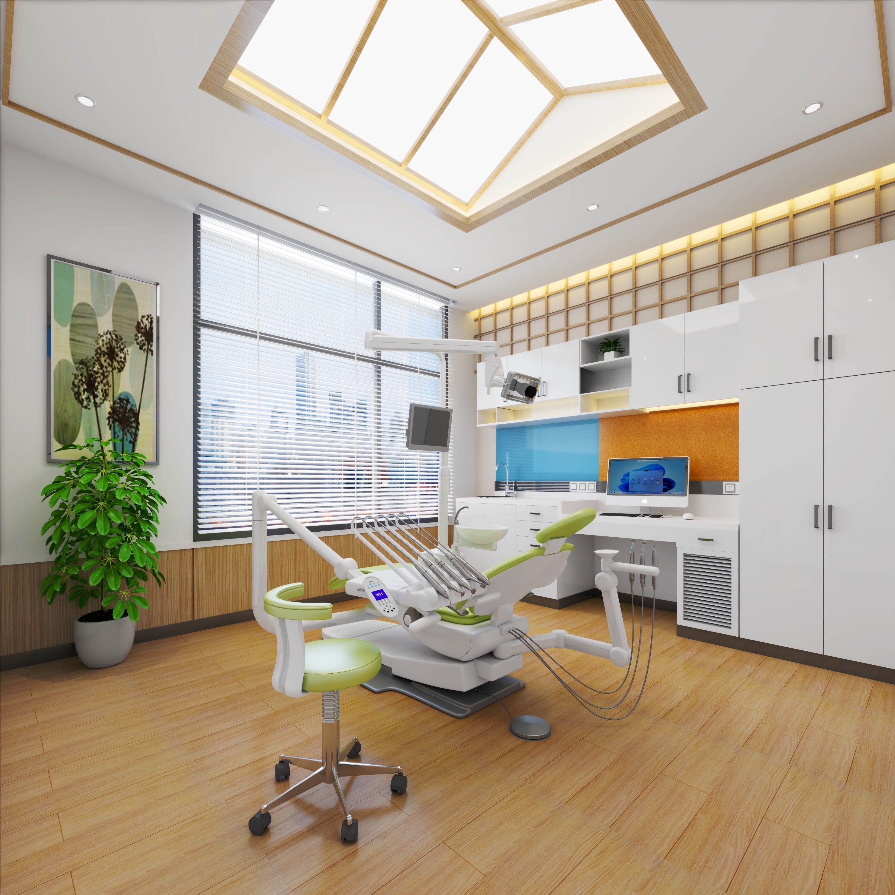 Dental Clinic interior design 3D model_1