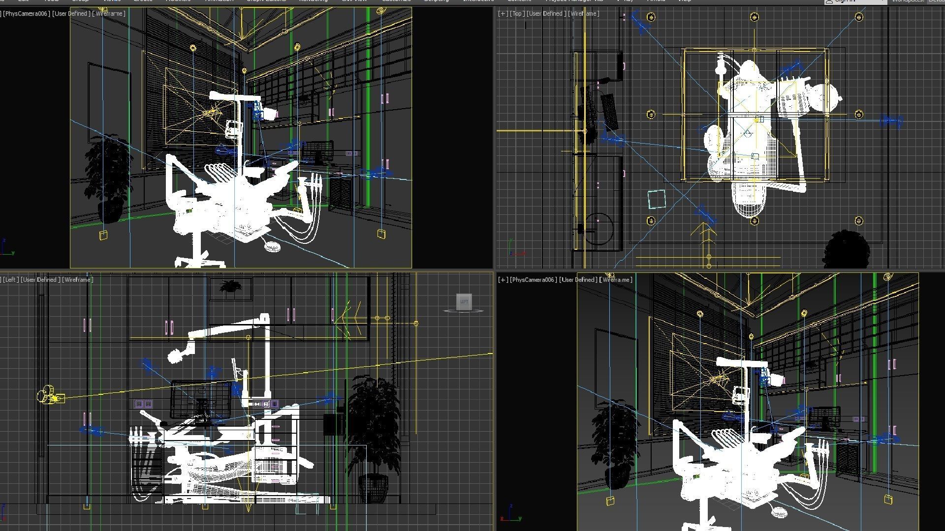 Dental Clinic interior design 3D model_6