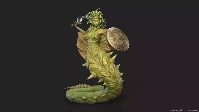 gorgon Low-poly 3D model