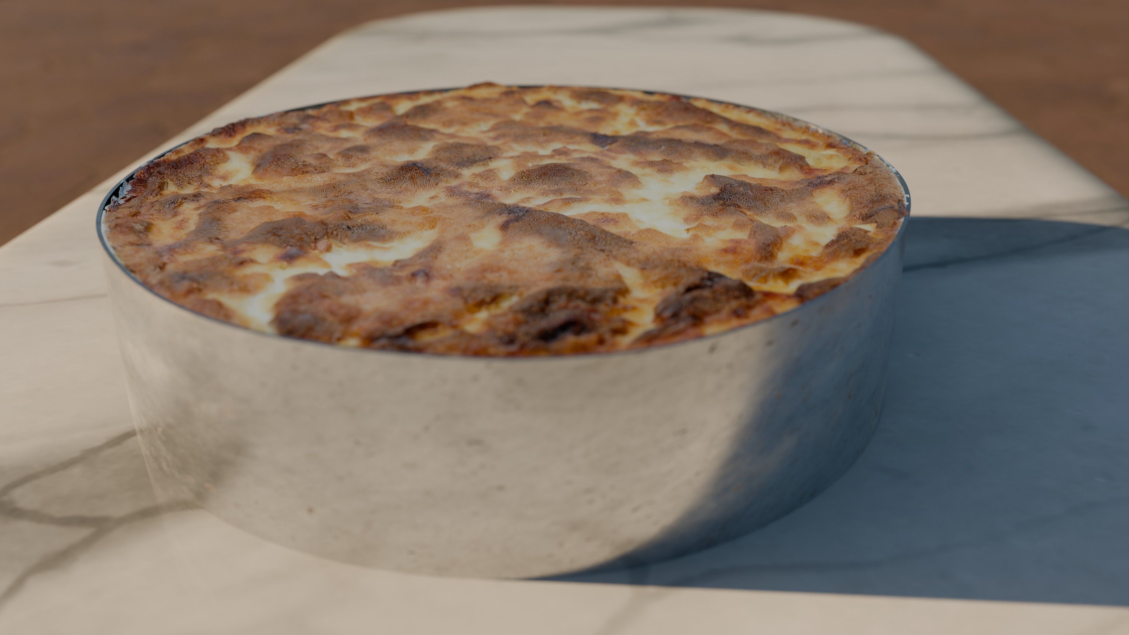 detailed Pastitsio in Egyptian style aka bechamel Low-poly 3D model_2