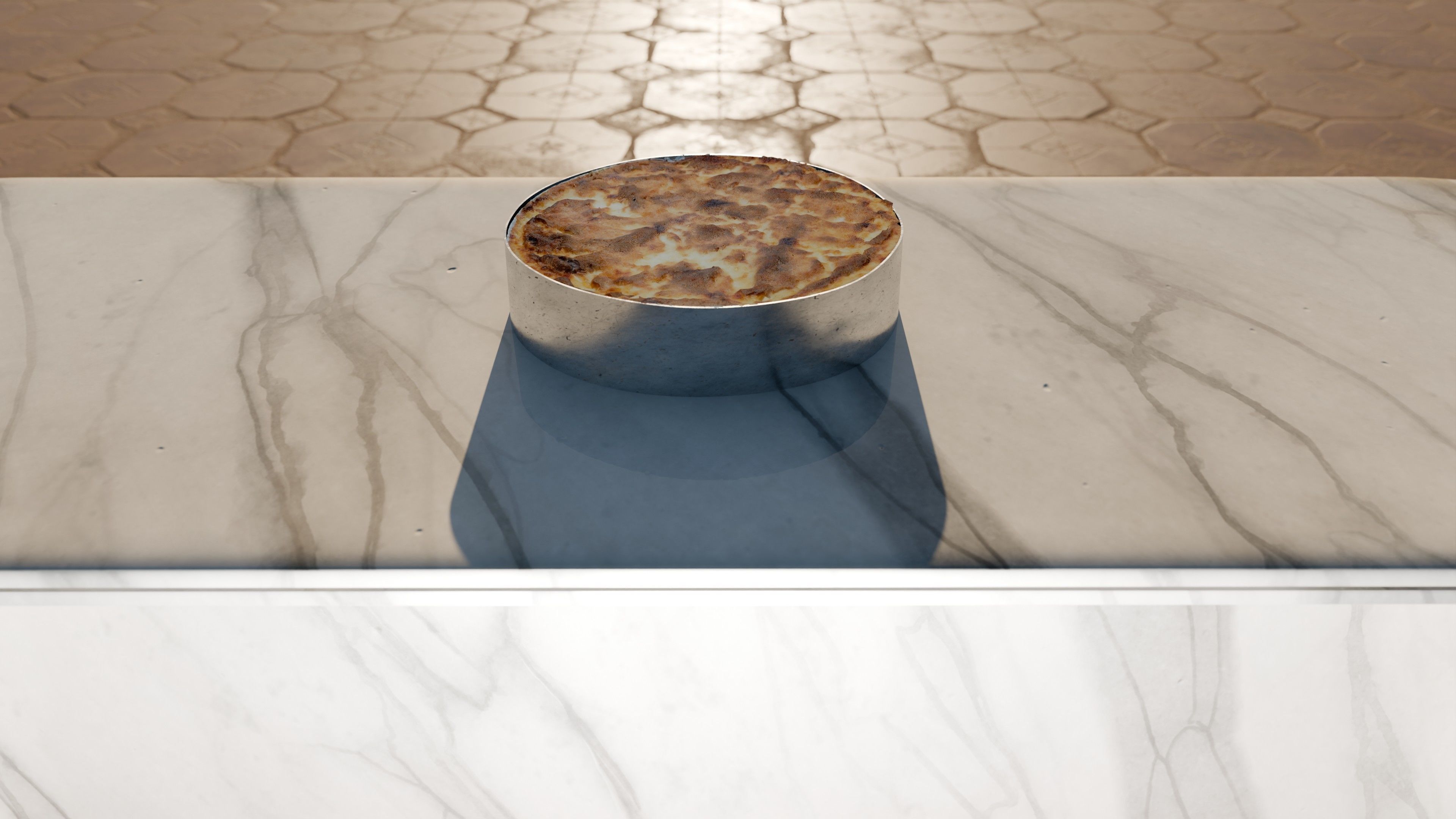 detailed Pastitsio in Egyptian style aka bechamel Low-poly 3D model_3