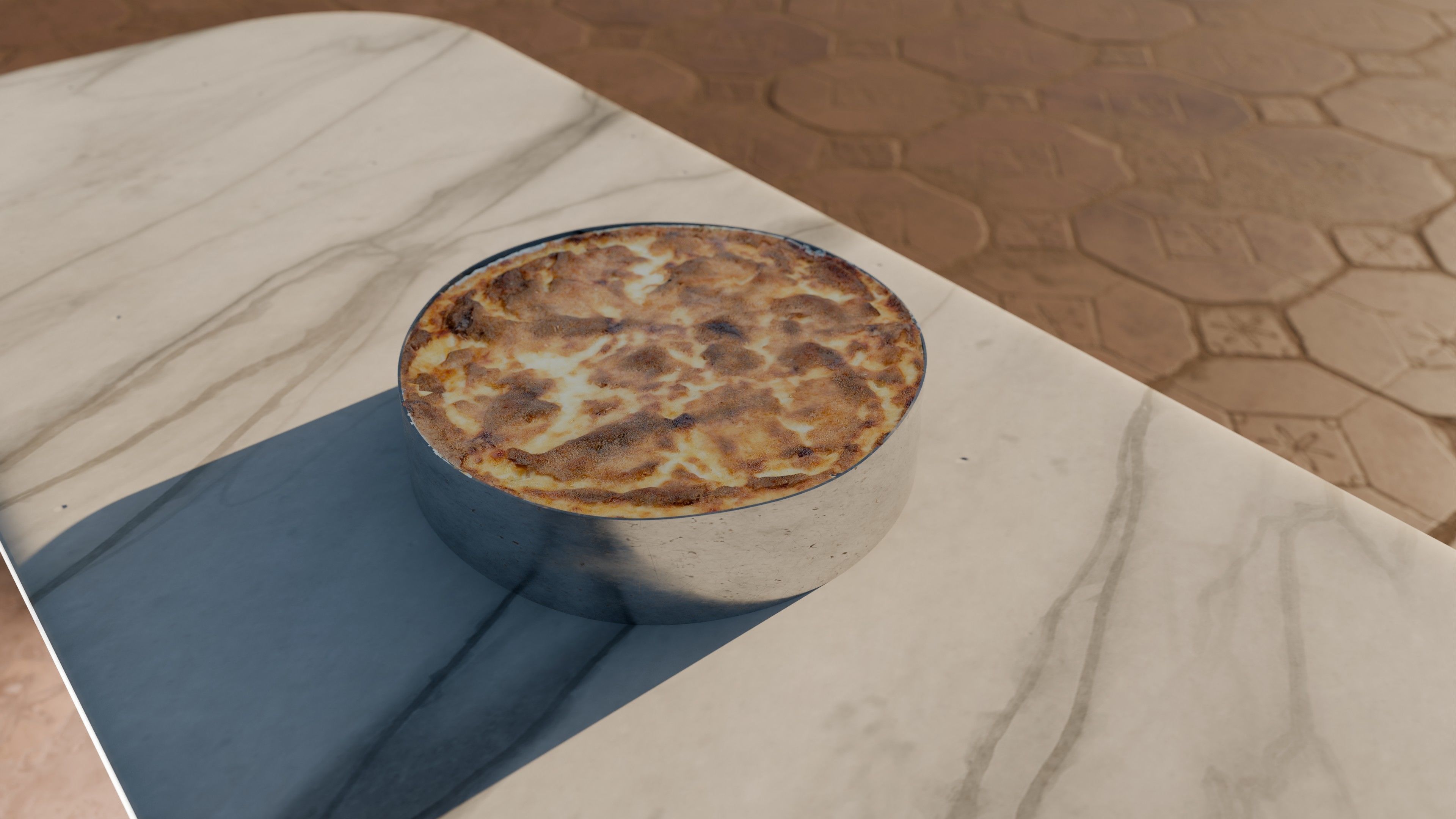 detailed Pastitsio in Egyptian style aka bechamel Low-poly 3D model_5