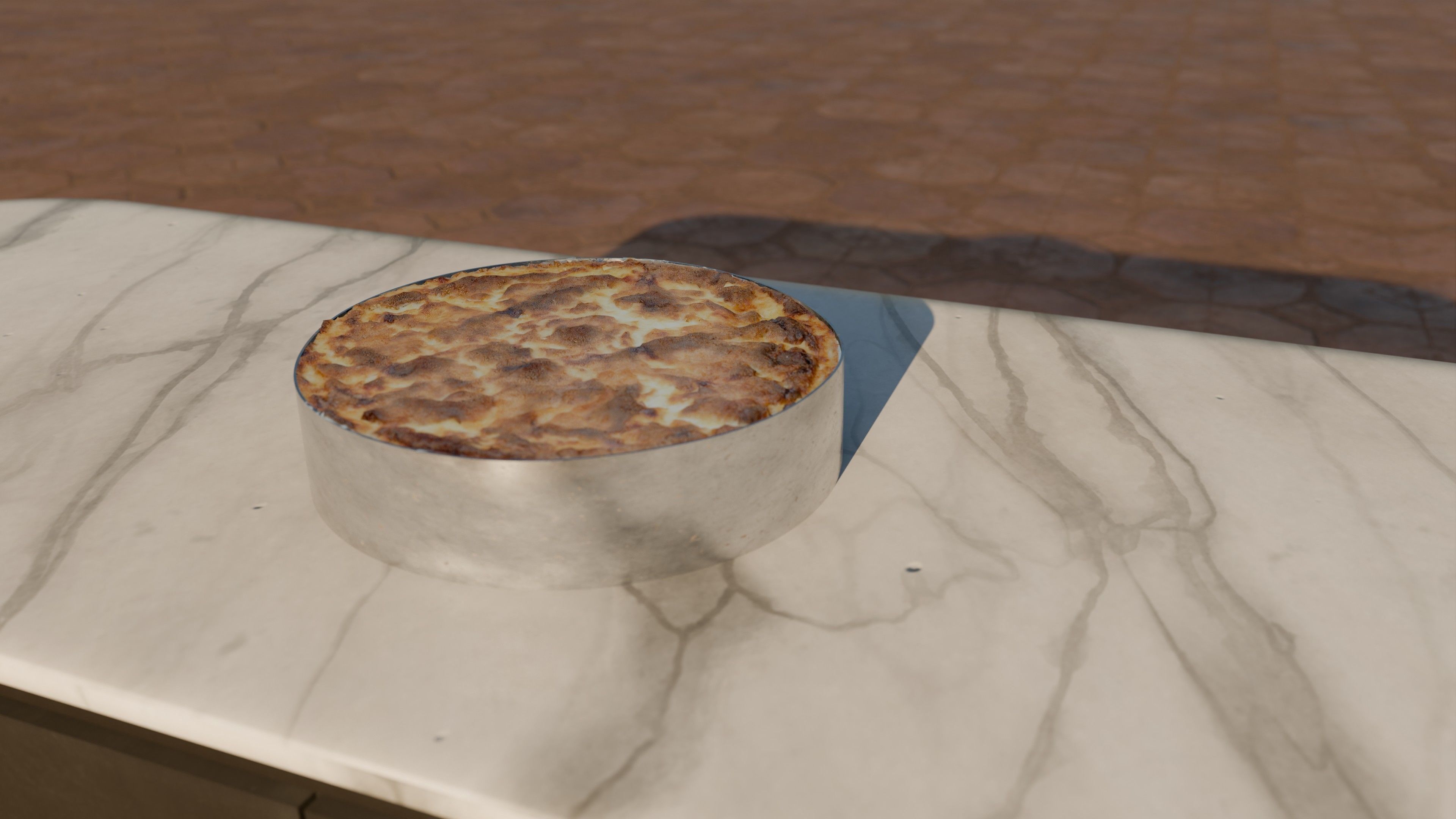 detailed Pastitsio in Egyptian style aka bechamel Low-poly 3D model_4