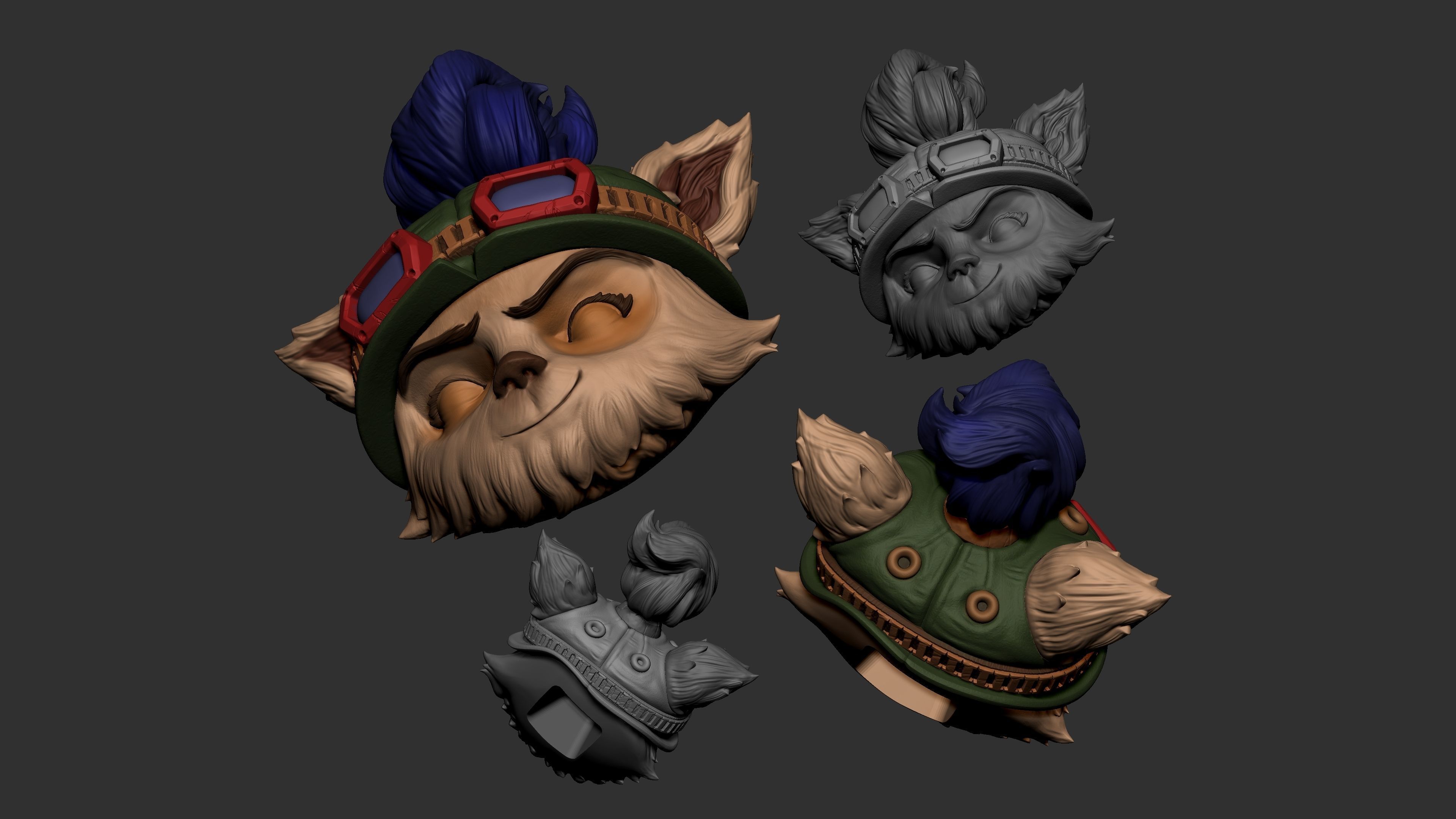 TEEMO LEAGUE OF LEGENDS 3D print model_6
