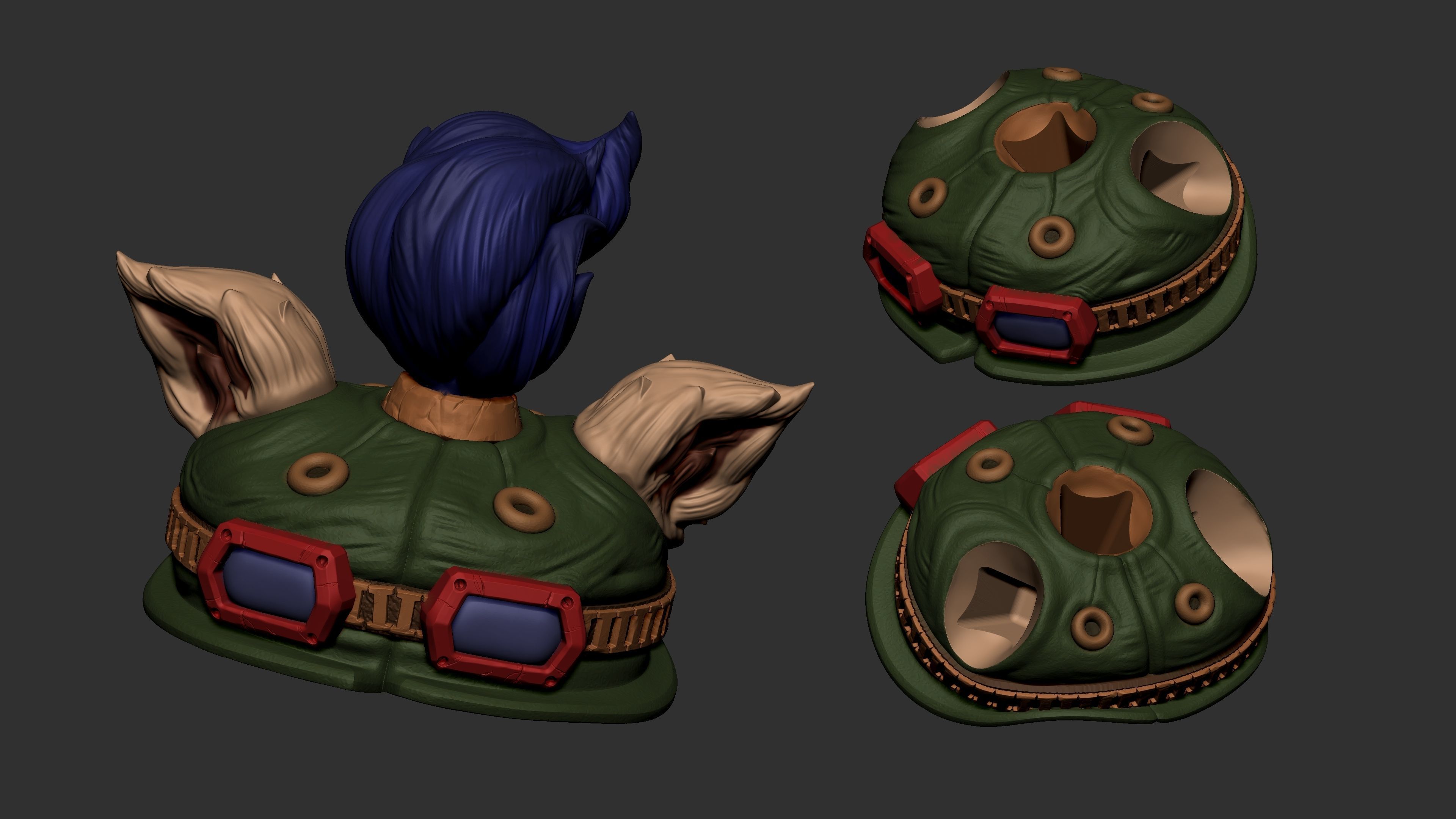 TEEMO LEAGUE OF LEGENDS 3D print model_5