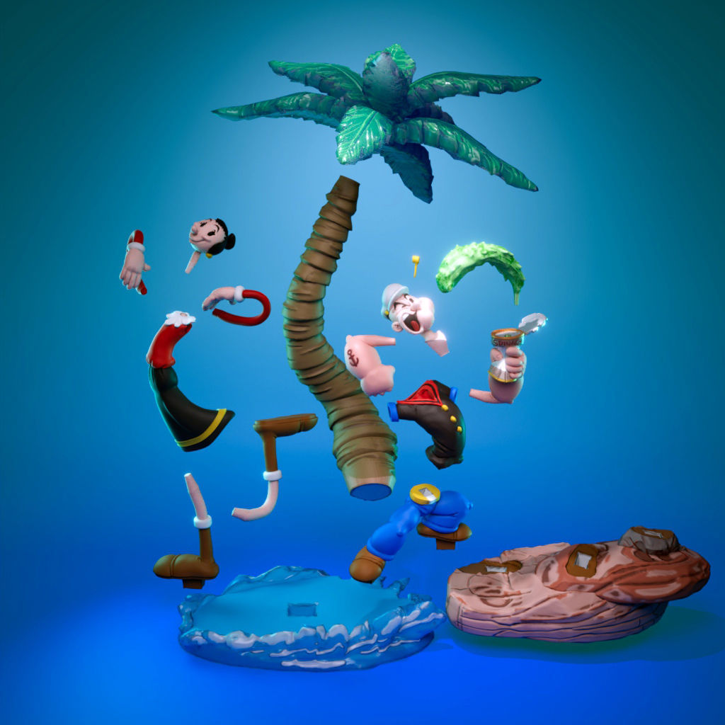 Popeye 3D print model_5