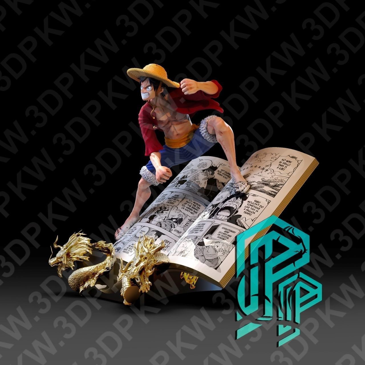 Luffy Book 3D print model_1