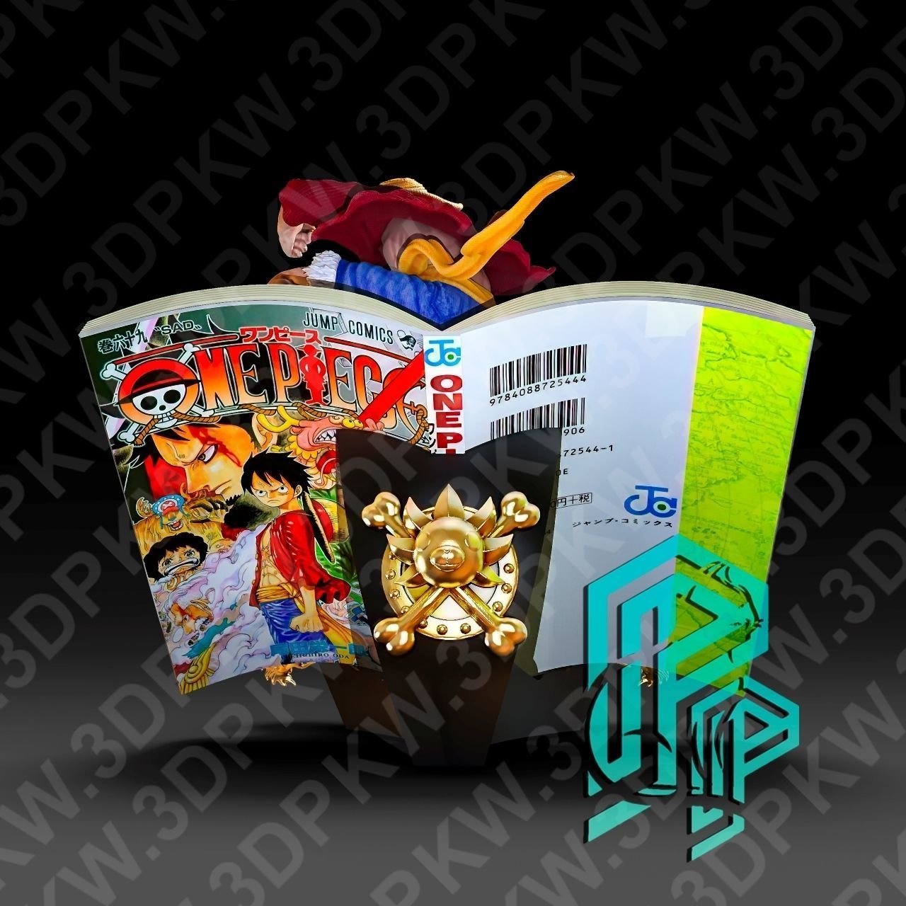 Luffy Book 3D print model_3