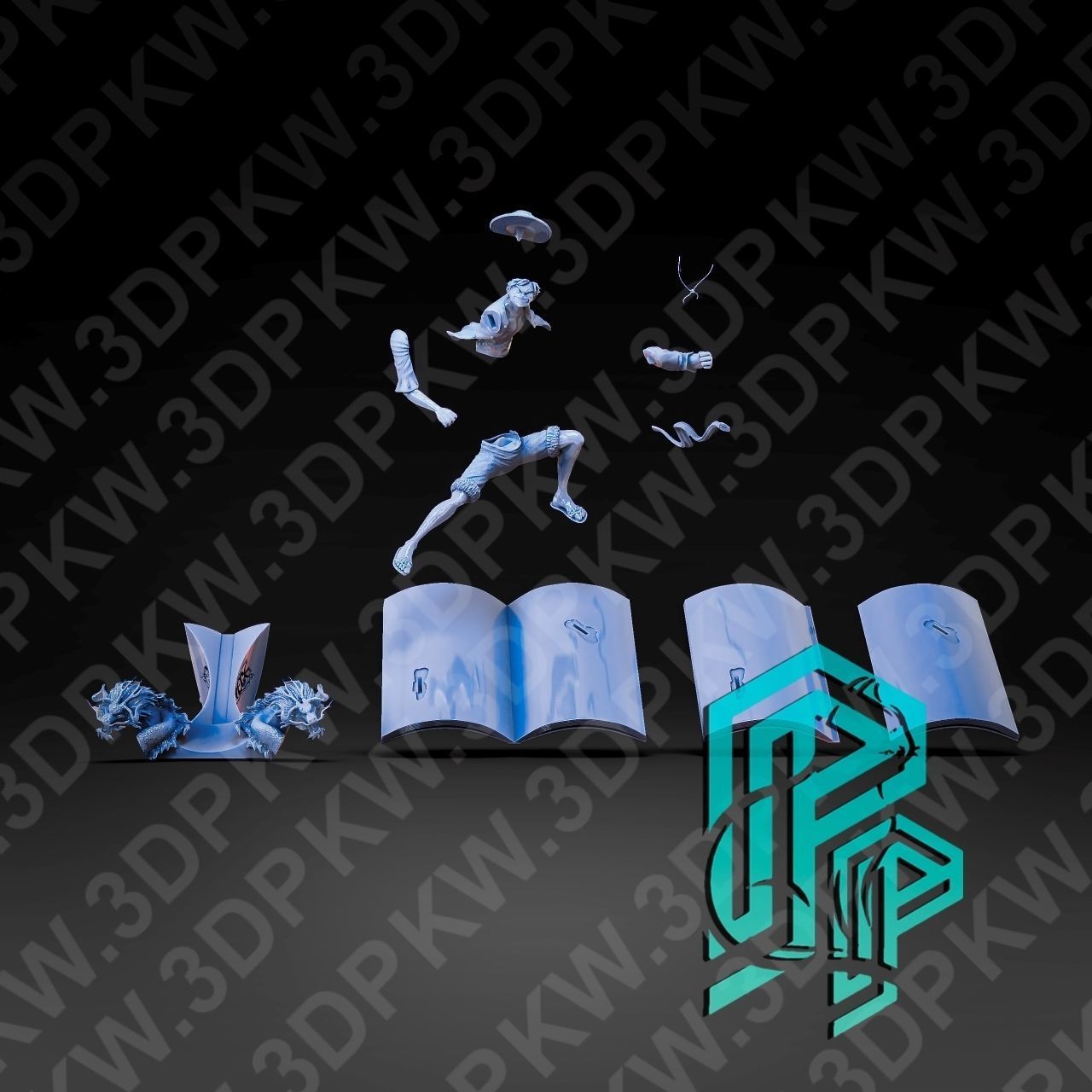 Luffy Book 3D print model_8