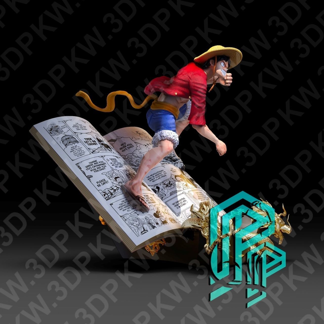 Luffy Book 3D print model_4