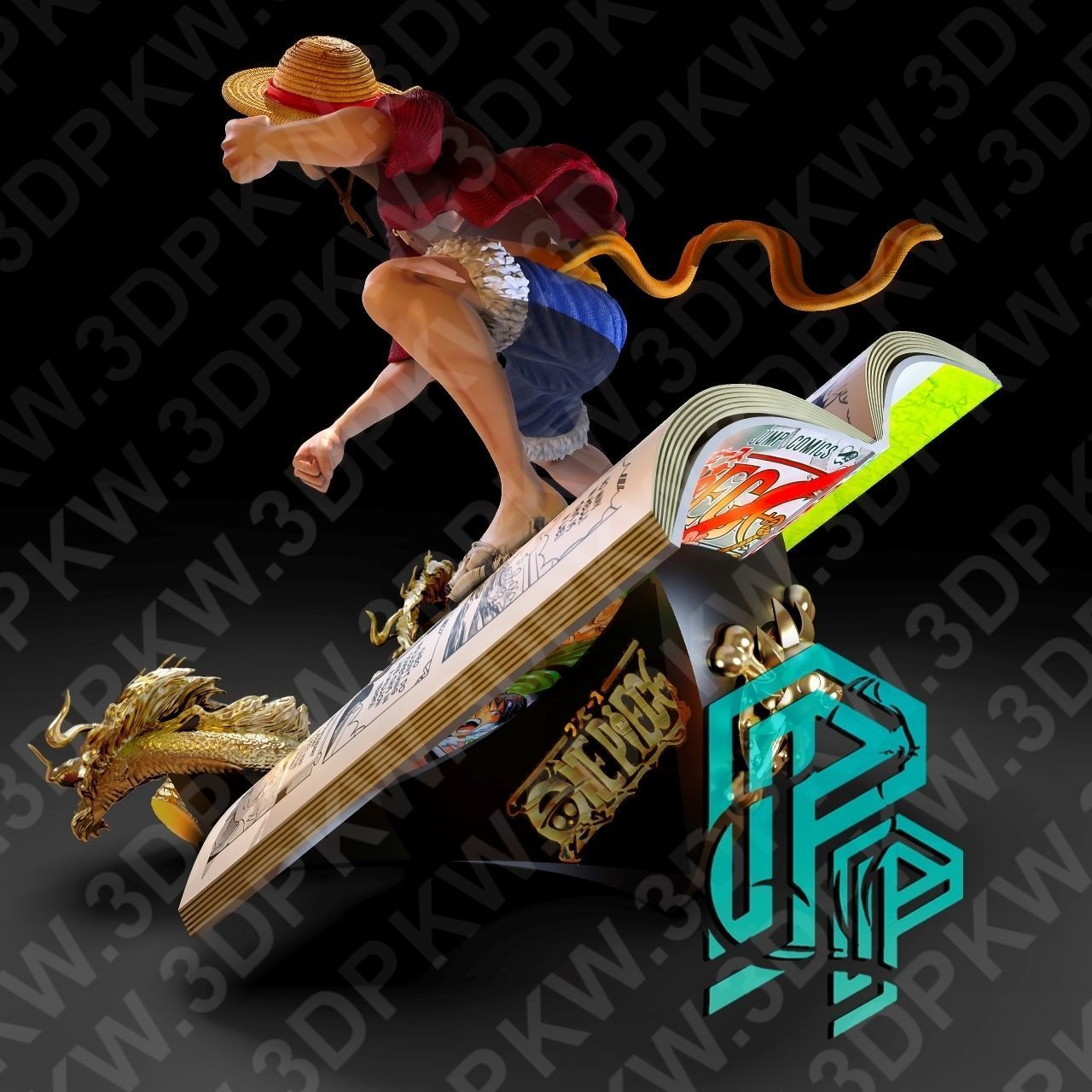 Luffy Book 3D print model_2