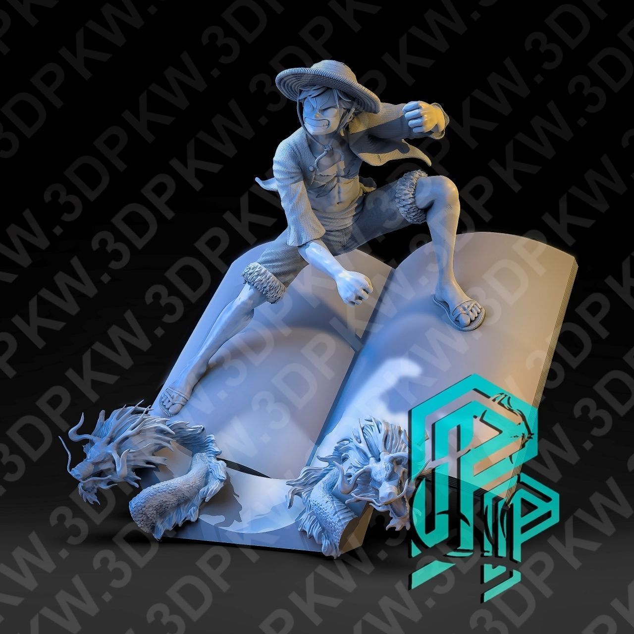 Luffy Book 3D print model_7