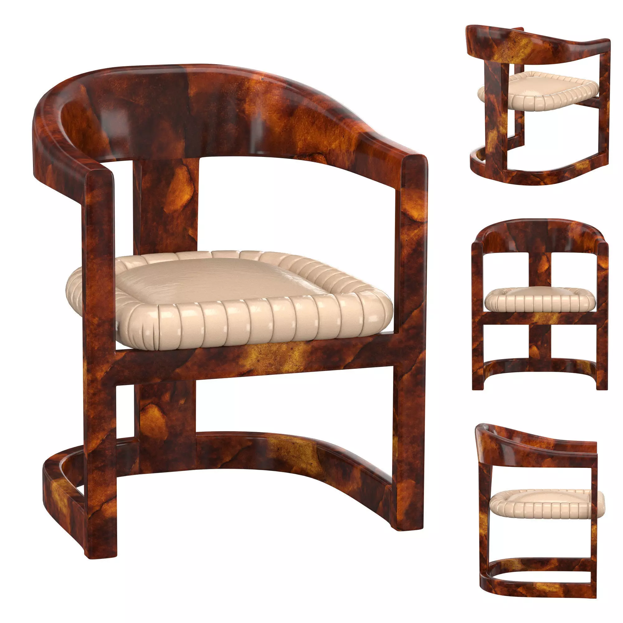 Onassis Dining Chair 3D model