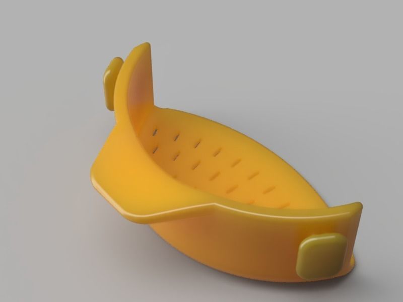 Clip-On Pasta Strainer 3D print model_1