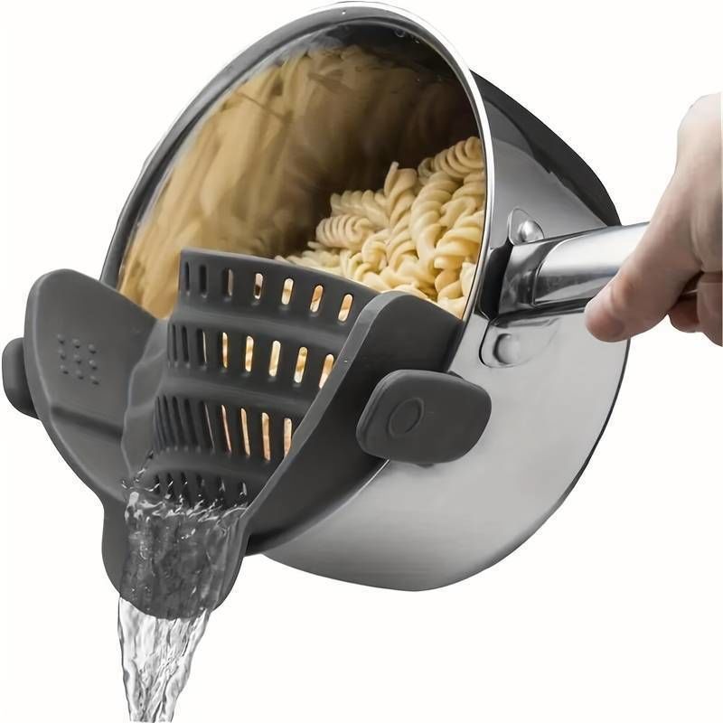 Clip-On Pasta Strainer 3D print model_2