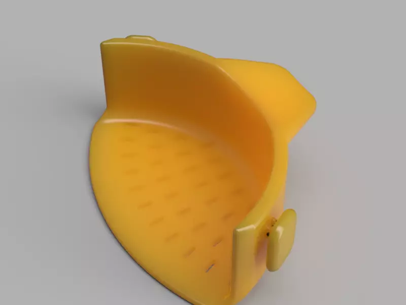 Clip-On Pasta Strainer 3D print model_0