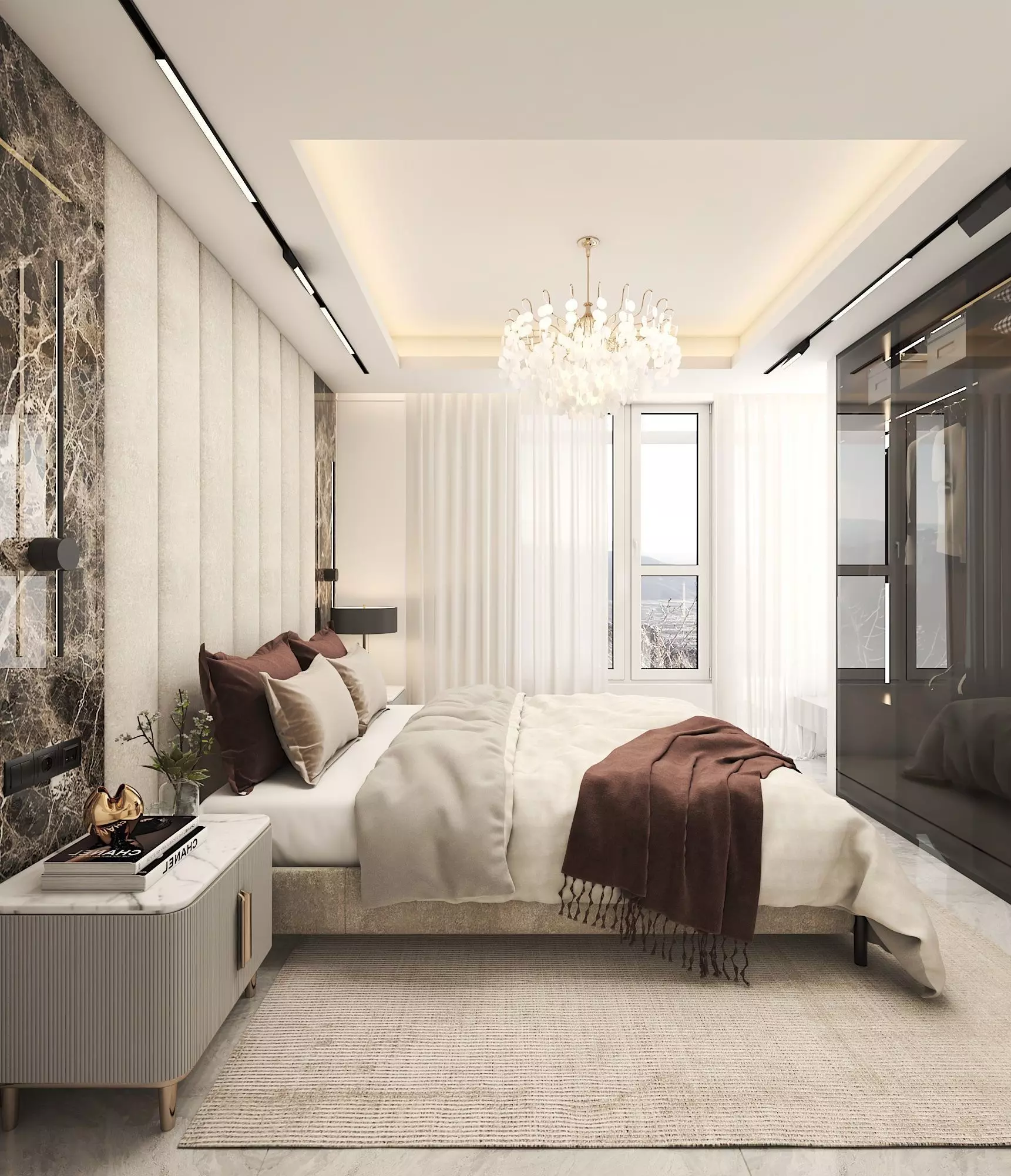 Master Bedroom Design 3D model_0