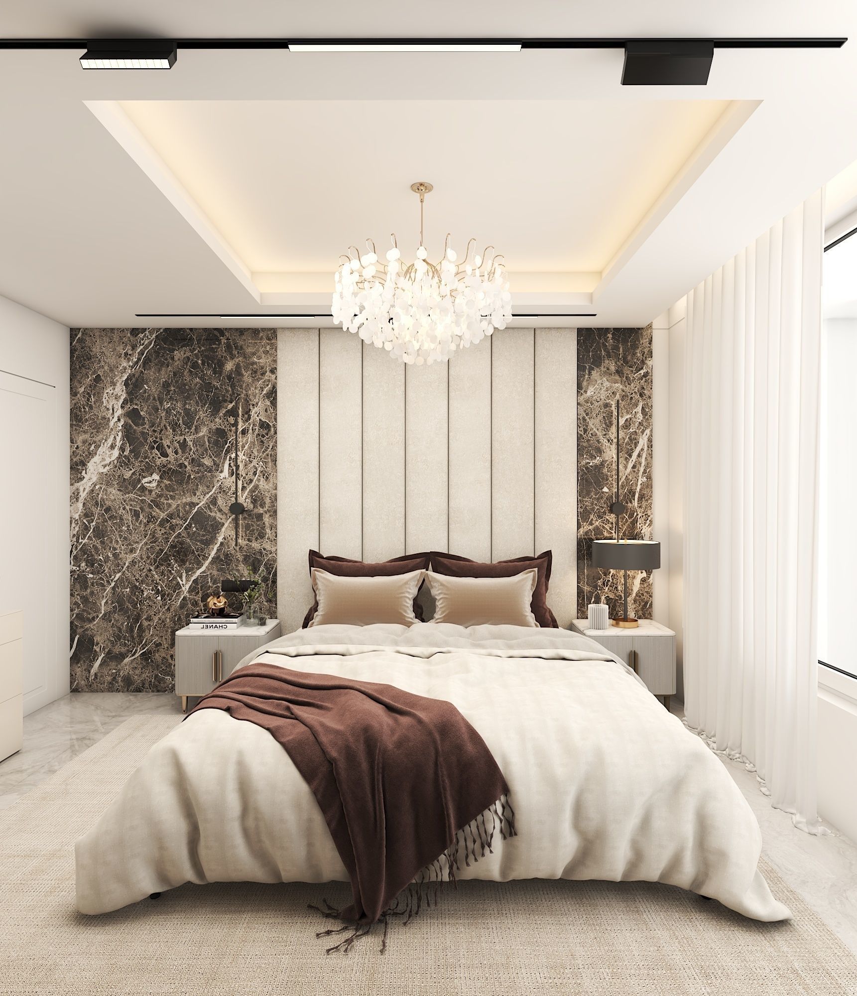 Master Bedroom Design 3D model_1