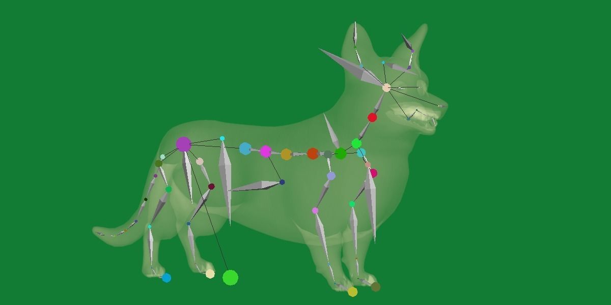 Cardigan Welsh Corgi Dog Low-poly 3D model_18