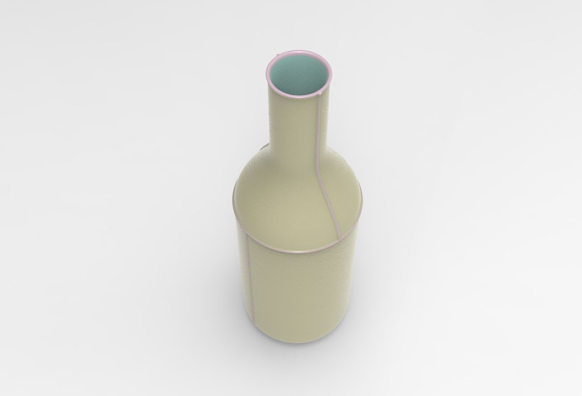 Boti Vase Low-poly 3D model_1