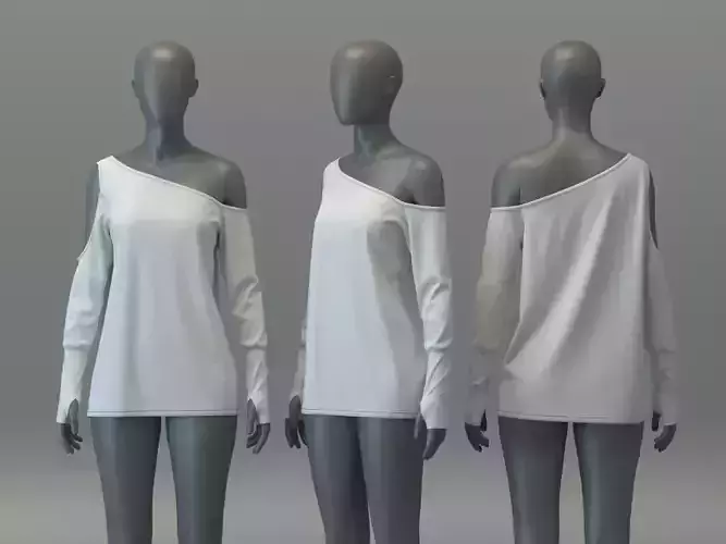 Off Shoulder top with hand cuffs