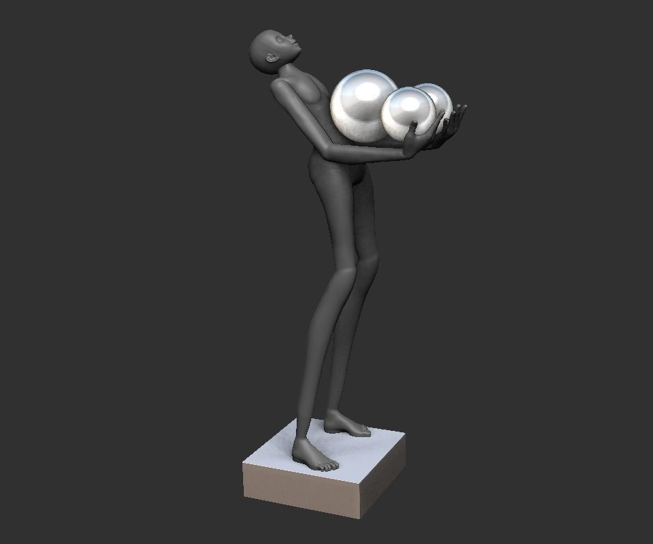 Art Sculpture Floor Lamp 3D print model_5