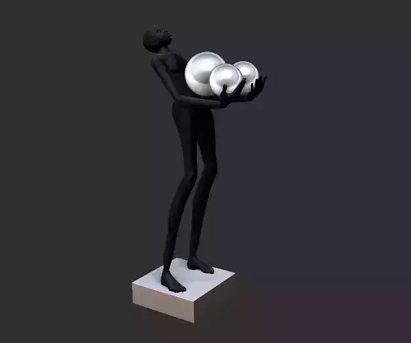 Art Sculpture Floor Lamp 3D print model