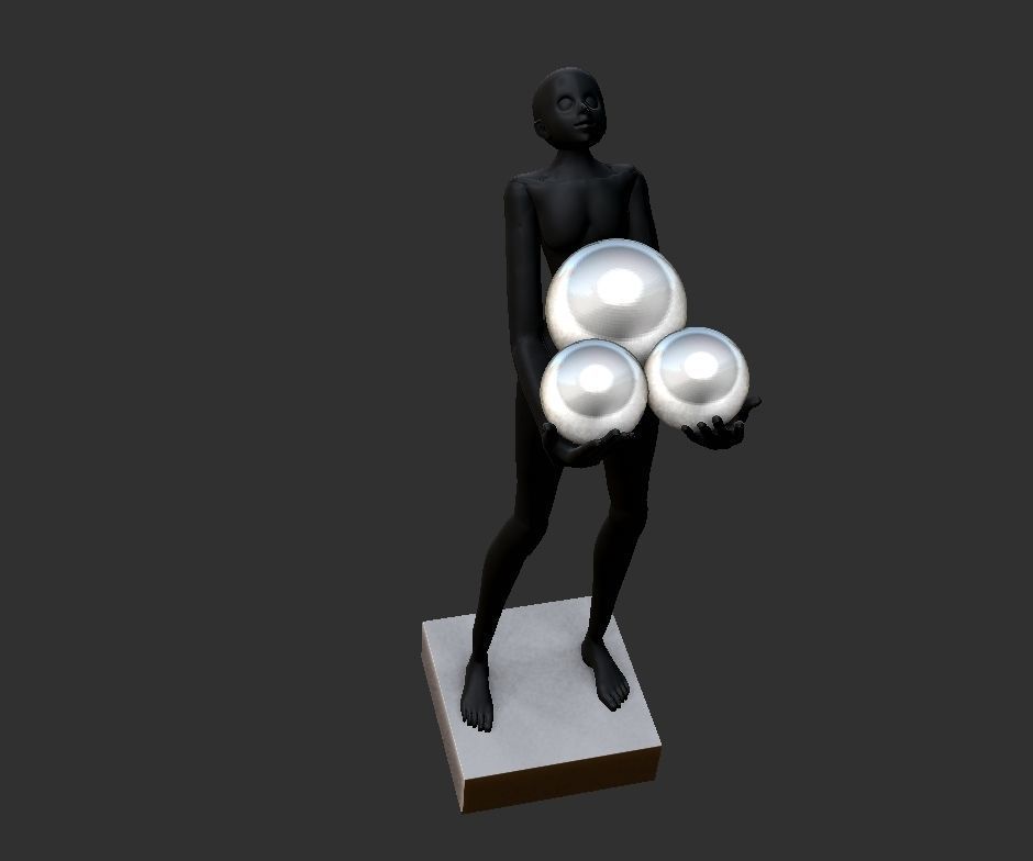 Art Sculpture Floor Lamp 3D print model_2