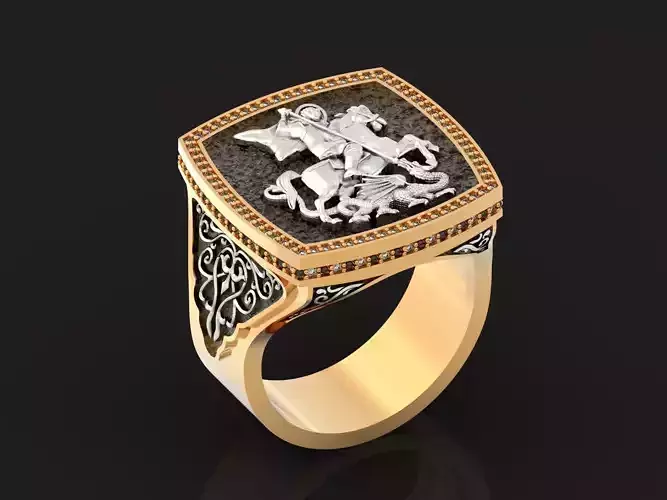 man Ring  George the Victorious 1187