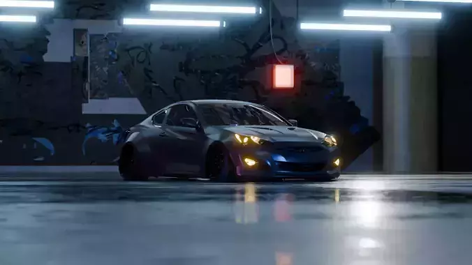 Hyundai Genesis Coupe - Black Material
