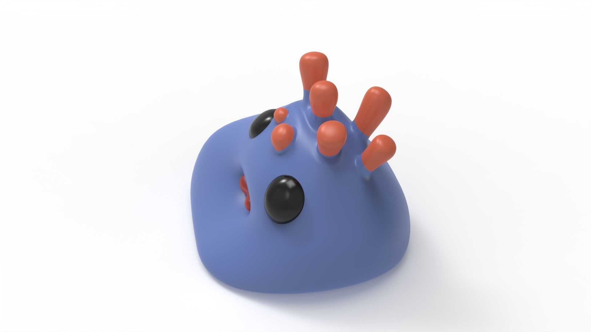 FORTNITE CORAL BUDDIES LARGE BLUE CORAL 3D print model_4