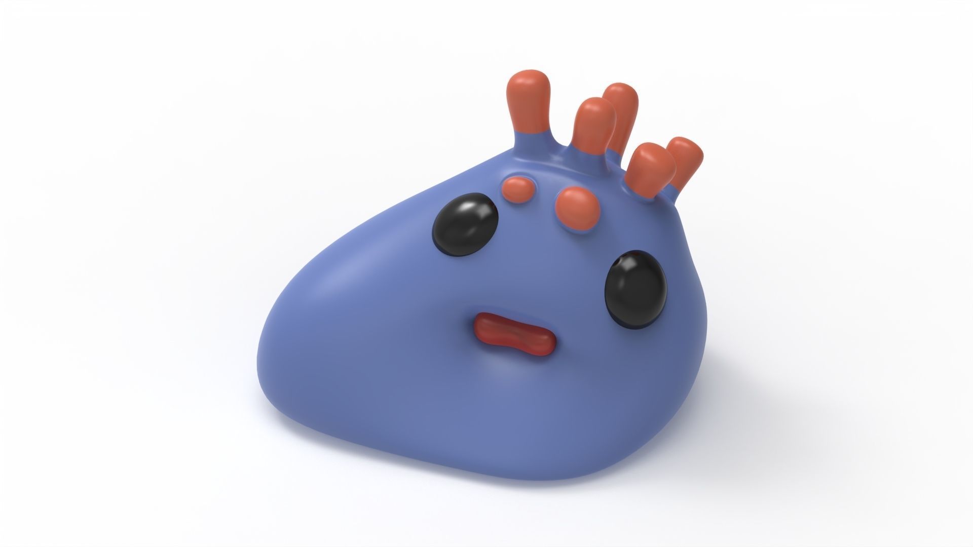 FORTNITE CORAL BUDDIES LARGE BLUE CORAL 3D print model_2