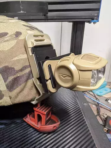 Rhino mount headlamp